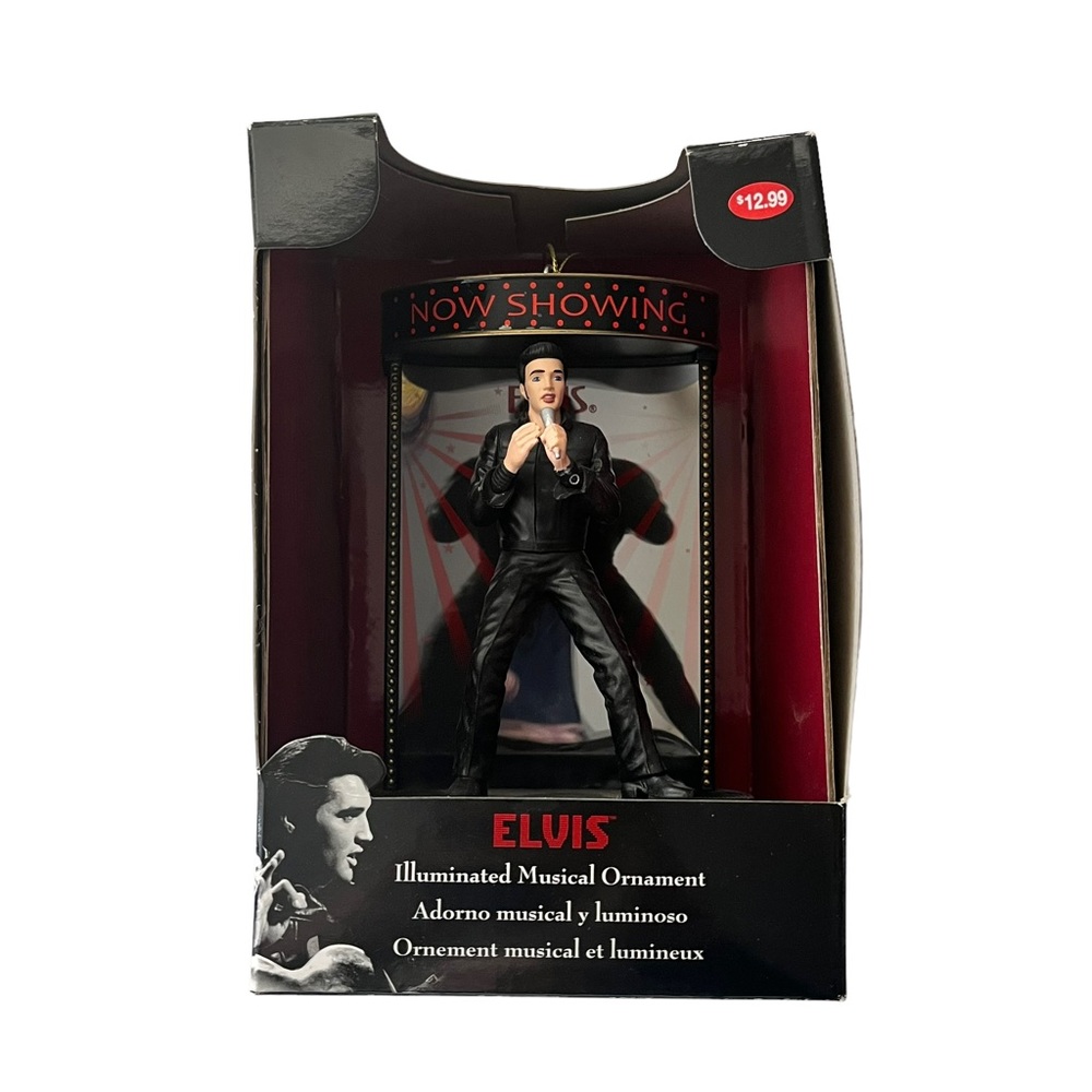 Elvis Presley Illuminated Musical Christmas Holiday Ornament That’s Alright